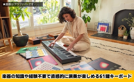 【Roland】61鍵ポータブルキーボード/GO:KEYS 5(グラファイト)【配送不可：離島】 キーボード 楽器 音楽制作 初心者 軽量 コンパクト ポータブル 高音質 ローランド 浜松市