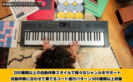 【Roland】61鍵ポータブルキーボード/GO:KEYS 5(グラファイト)【配送不可：離島】 キーボード 楽器 音楽制作 初心者 軽量 コンパクト ポータブル 高音質 ローランド 浜松市