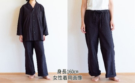 遠州・老舗織り屋の高級パジャマ（ジャケット型上下・バンブーコットン）