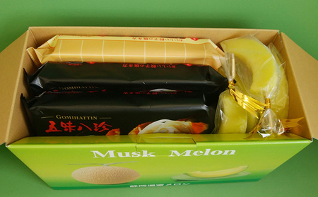 クラウンメロンスティック10本と浜松ぎょうざ3パック【配送不可：離島】 果物類 メロン青肉 加工品 惣菜 冷凍 フルーツ 餃子 