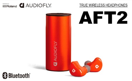 【AUDIOFLY】完全ワイヤレスイヤホンサンセットオレンジ/AFT2【配送不可:離島】