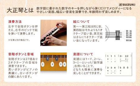 大正琴を弾いてみよう！大正琴とCD付き教則本 入門セット | 静岡県浜松
