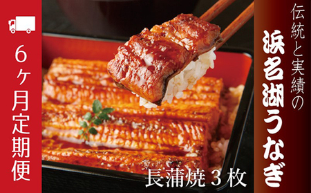 うなぎ 定期便 6ヶ月 浜名湖 国産 長蒲焼 約120g× 3尾 小分け うなぎ蒲焼 浜名湖うなぎ 惣菜 おかず 土用の丑の日 丑の日 冷蔵配送 浜松 定期 6回 配送不可：離島　お届け：※寄附金のご入金確認の翌月以降、初回発送から6ヶ月連続でお届けします。 9,500円