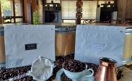 フルーティ珈琲2種(エチオピアシダモ・ブレンド) コーヒー豆 珈琲豆 コーヒー粉 コーヒー 粉(ペーパードリップ用)