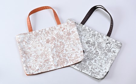 Sobagni　こど持っちバッグ ファッション カバン エシカルレザー製  オレンジ