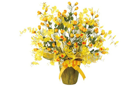 光の楽園　ゴールドストライク【配送不可：北海道・沖縄・離島】 植物 造花