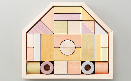 エドインター つみきのいえＭ 日本産 知育玩具 木製玩具 おもちゃ 