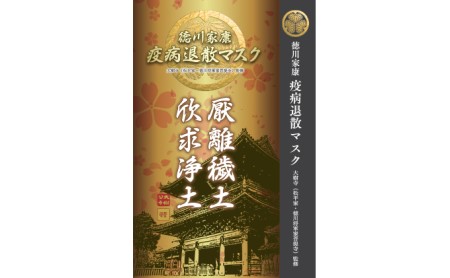 徳川家康『疫病退散マスク』7枚入×4箱（合計28枚）国産不織布 個包装 衛生用品 使い捨て 不織布マスク レギュラー BFE 0.99 VFE PFE 