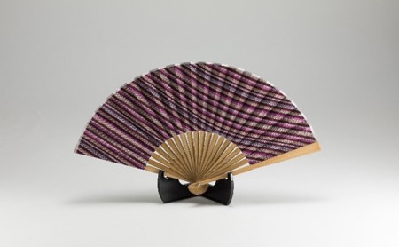 緑守扇 遠州綿紬 扇子(秋桜) 雑貨 日用品 民芸品 工芸品