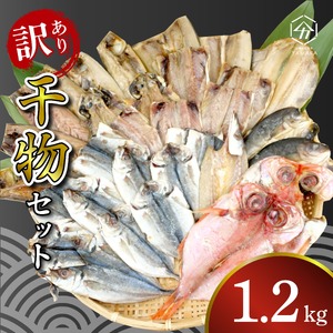 訳あり 干物 詰め合わせ 1.2kg セット 沼津からお届け アジ ホッケ サバ カマス 金目鯛 冷凍 ひもの 