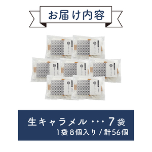 生キャラメル 8個入り 7袋 武井 牧場 キャラメル ギフト お取り寄せ スイーツ デザート 静岡 沼津