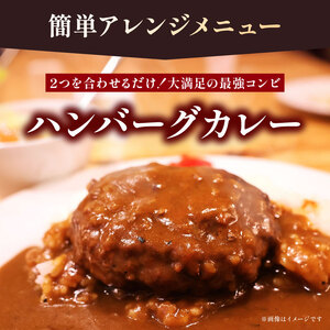 自家製 煮込みハンバーグ 2個入り(180g)×2パック 自家製カレー 200g×3パック セット 煮込みハンバーグ