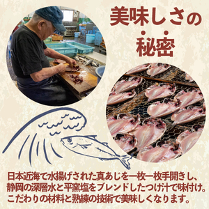 真 あじ 干物 6枚 セット 干物
