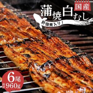 国産鰻 蒲焼 4尾 白むし 2尾 うなぎ 鰻