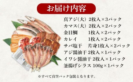 干物 2022極上ギフト 厳選 8種 14パック 贅沢 ひもの 計15枚 しらす 100g 沼津 加倉水産 贈答