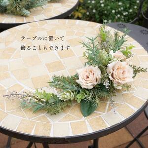 花 造花 ガーランド バラ アーティフィシャルフラワー 雑貨 インテリア