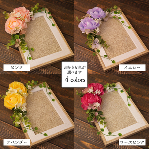 花 造花 フォトフレーム アーティフィシャルフラワー ラナンキュラス 雑貨 インテリア