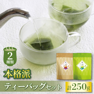 【老舗茶師 伝承製法】人気の2種本格派ティーバッグセット