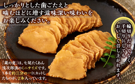 七尾たくあん浅次郎漬三年物ミニサイズ 『蔵の恵』5袋セット