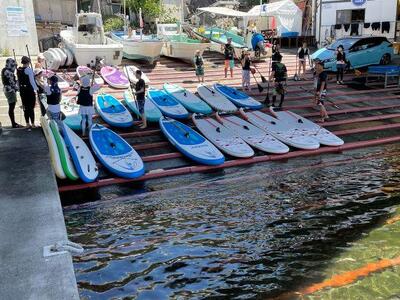 熱海横磯港で「SUP YOGA体験」〈女性におすすめ〉