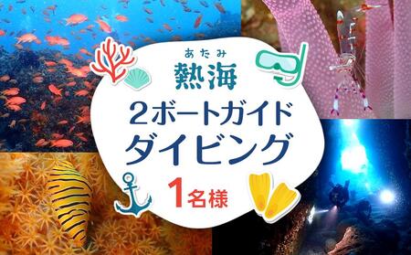 【ライセンス保持者・経験50本以上限定】熱海２ボートガイドダイビング（１名様）