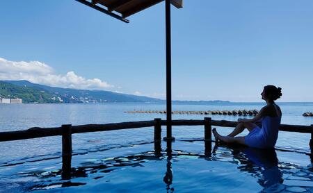 【平日月曜日~木曜日限定】伊勢海老のお造り付、源泉かけ流し温泉【熱海温泉 湯の宿 平鶴(ひらつる)ペア1泊2食付き】