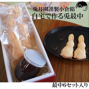 【お歳暮】兎月園 兎最中 自宅で 小倉餡 つぶあん もなかセット 詰め合わせ 和菓子＜2024年12月１日出荷開始～2024年12月20日出荷終了＞【和菓子　スイーツ　お菓子　最中セット　手作りキット　お子様　うさぎ　静岡県　三島市　ギフト】