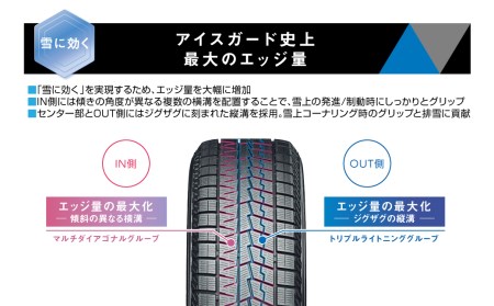【ヨコハマタイヤ】iceGUARD 7（アイスガード） 軽自動車 タイヤ 165/55R15 75Q スタッドレスタイヤ 4本セット