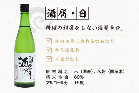 0015-87-01　料理研究家リュウジがプロデュース日本酒２本セット［酒屑白・黒］