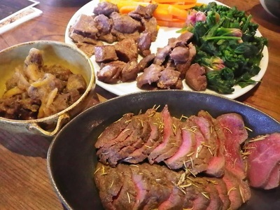 0012-45-02 富士山の恵み 「富士山麓ジビエ」 満腹セット 鹿肉 1.2kg以上