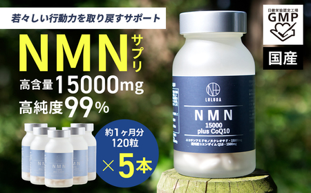 1000-57-01 NMN15000 plus CoQ10 (15,000mgの高配合) ×5箱