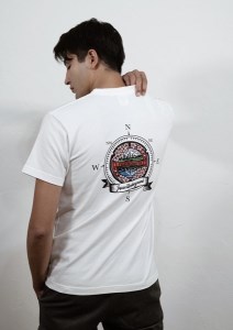 0014‐74‐04　富士宮市 マンホールＴシャツ バックプリント（白）
