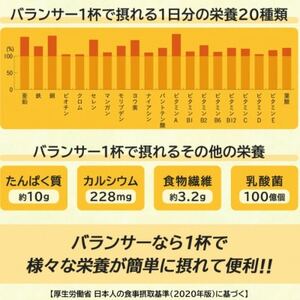 [バナナ風味] 栄養補助食品 ドリンク バランサー 170g 10杯分 準完全栄養食【1604815】