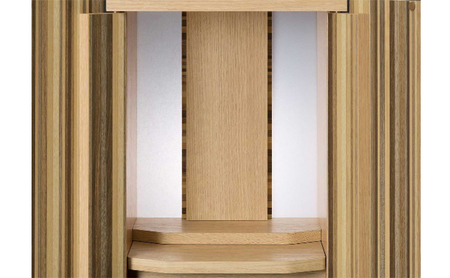 インテリア仏壇　こもれび おしゃれな仏壇 コンパクト ストライプ木目 おしゃれ 部屋になじむ シンプル 