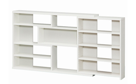 幅が伸縮自在なデザインシェルフ　スリムタイプ WW インテリア 収納 収納ラック 低ホルムアルデヒド 家具 