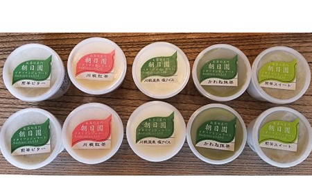 川根茶ジェラートセット10個入り（5種類×2個）