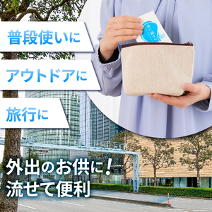 水に流せるポケットティッシュ 16個×30パック 計480個 便利 普段使い 旅行 アウトドア イベント 登山 【配送不可地域：沖縄本島・離島】 [sf068-013]