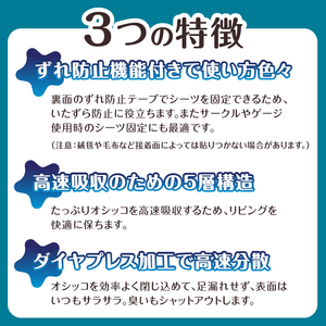 ネオシーツGX+ずれ防止テープ付き スーパーワイド(計72枚) ペットシーツ 中厚型 すばやく吸収 オシッコ 壁 床 貼り付け可能 汚れ いたずら防止 ペット 犬 猫 消耗品 日用品 静岡県 富士市 [sf002-306]