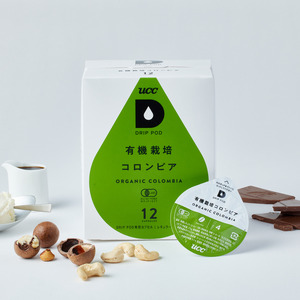 コーヒー UCC カプセル 12P×3箱 挽きたて コロンビア 有機栽培コーヒー豆 100%使用 DRIP POD専用カプセル ドリップポッド 静岡県 富士市 [sf103-001]