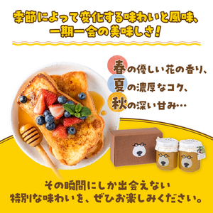 生はちみつ 計360g(180g×2本) ナチュラルハニー リフレッシュ 贈り物 ギフトBOX入り 国産 静岡県産 富士市 常温配送 [sf002-464]