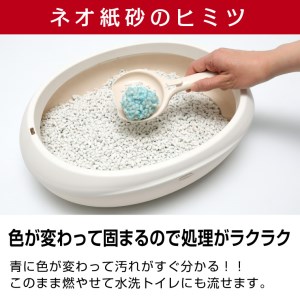 ネオ砂ブルー 環境にやさしい猫砂 ブルーに変わって後処理らくらく 12L×10袋 抗菌（1124）