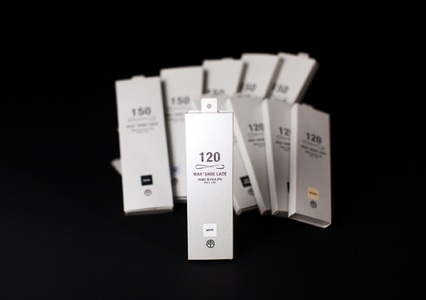 WAX' SHOE LACE -FLAT-＆ -ROUND-　 人気のブラック２足セット（1501）