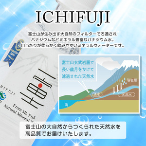 富士山の大自然に育まれたバナジウム天然水 一富士 500ml×24本 まろやかな味わい 飲みやすい ナチュラ ルミネラルウォーター備蓄 防災 天然水 軟水 (a1518)