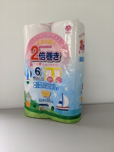 トイレットペーパー ダブル  ルックコンパクト 2倍巻き 50ｍ 6ロール 10パック 60個 大容量 再生紙100％ エコ SDGs 長巻 省スペース コンパクト 日用品  消耗品 備蓄 防災(sf052-004)