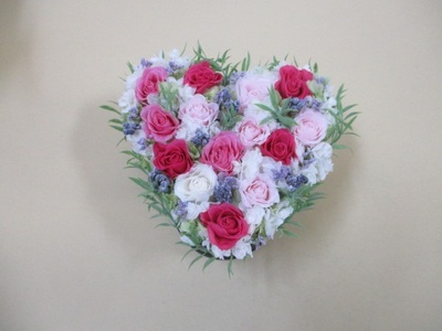 富士のかぐや姫 竹取ハートブーケ（プリザーブドフラワーブーケアレンジメント）(1879)