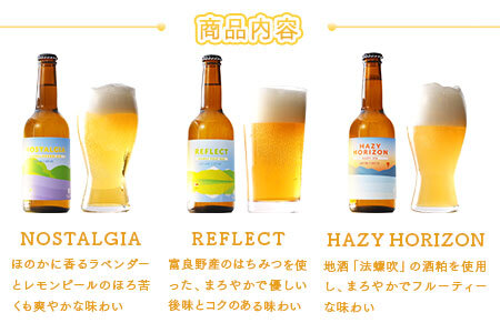 中富良野産オリジナルクラフトビール3本セット【合同会社　NAKAFURANO BREWERY】【CA-001】