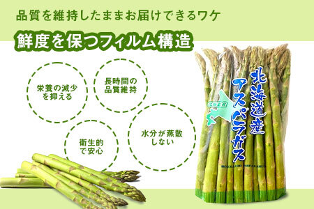 【2026年発送】中富良野町産ハウス栽培グリーンアスパラ800g【CC-001】