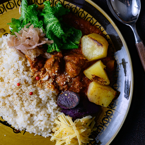 ［小麦・油・乳製品・砂糖不使用］冷凍チキンカレー【AT-009】
