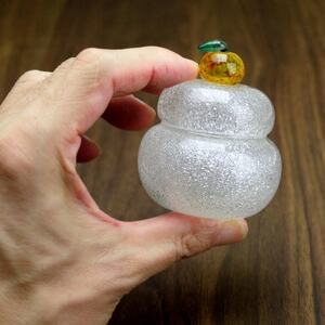 ムクガラス鏡餅(小)紅白結び　黒塗三方付き_装飾品・工芸品     雑貨・日用品  家具・インテリア _【1536881】