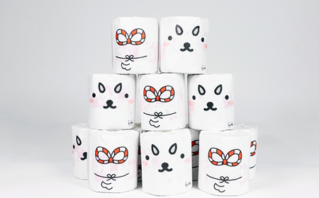 磐田市ゆるキャラ　しっぺいトイレットペーパー　12ロール_雑貨・日用品 トイレットペーパー 日用品 _【1570686】